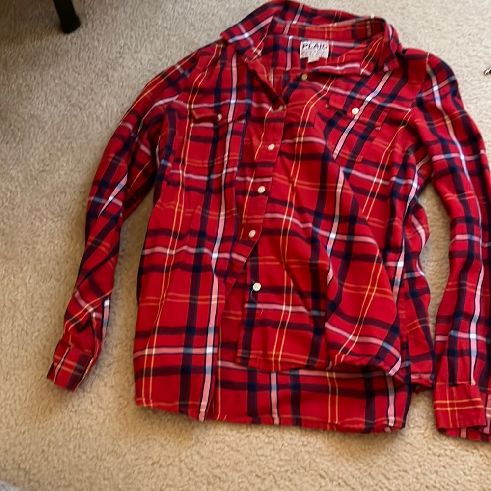 Old Navy red flannel size large